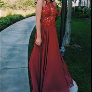 Beautiful red prom dress